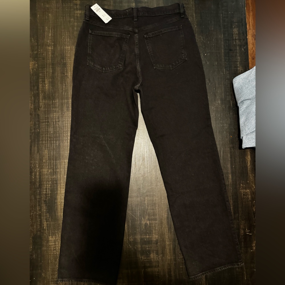 Abercrombie & Fitch High Rise Black Jeans - Picture 2 of 2